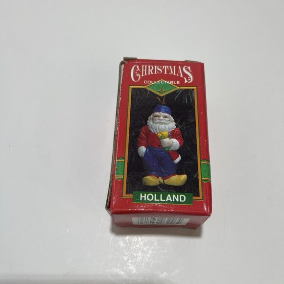 Vtg  Christmas Collectable Holland Santa Ornament Santas Around World 1995 NIB - Picture 1 of 2